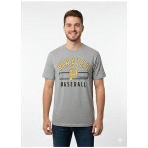 Men's Mens Pittsburgh Pirates Gray Tee T Shirt Top Size Small Medium NWT